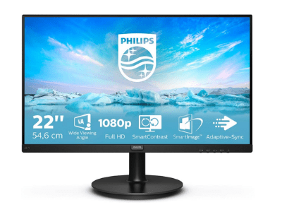 Philips Monitor 221V8/00 – 22″ FHD PC Display