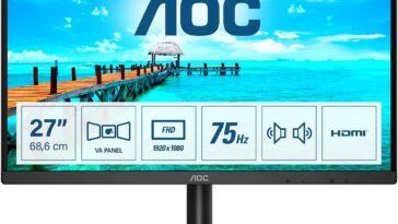 AOC, a top-quality monitor brand for clear and vibrant display, ideal for professional tasks and gaming