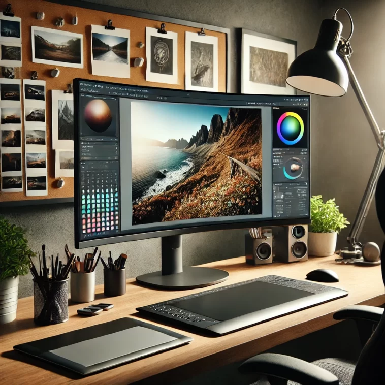 Monitor allows for immersive editing and precise color correction, enhancing the overall editing experience.