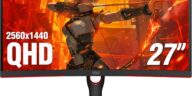 AOC Q27G3XMN 1440p gaming monitor with vibrant display on a sleek stand - best budget 144Hz performance