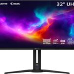 Alienware vs AORUS 32-inch OLED gaming monitors side-by-side