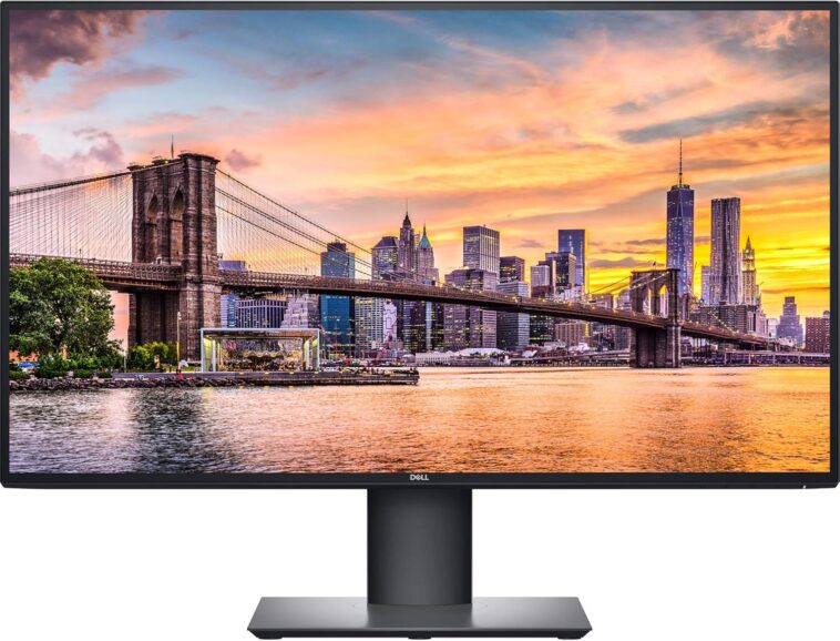 BenQ gaming monitor vs Dell professional display side-by-side comparison showing colors and design differences