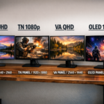 Best 27-inch monitors side by side comparison showing different panel types and resolutions