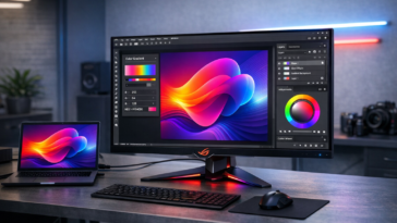 ASUS ROG Swift OLED PG27UCDM best monitor for graphic design