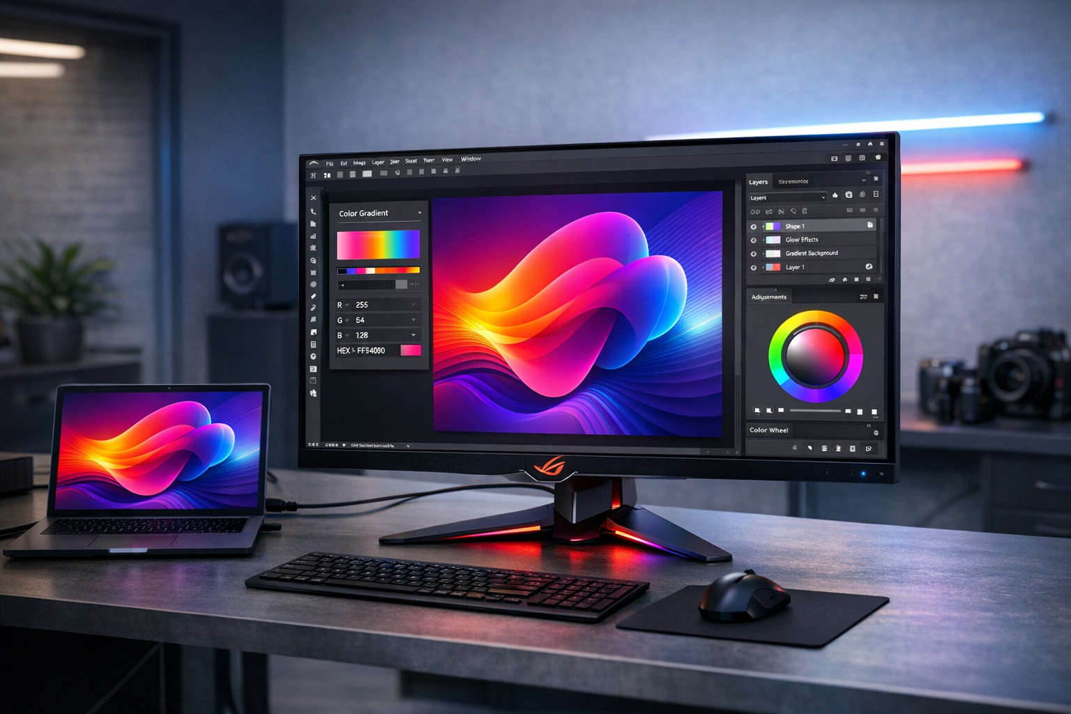 ASUS ROG Swift OLED PG27UCDM best monitor for graphic design