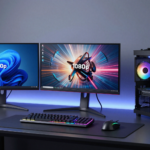 Best 1080p monitors for gaming and productivity displayed in professional studio setup