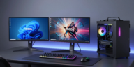 Best 1080p monitors for gaming and productivity displayed in professional studio setup