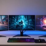 Best gaming monitors under 100 USD comparison setup with Sansui AOC and KTC models