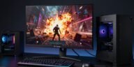 Best HDR Gaming Monitors - ASUS ROG Swift OLED PG27UCDM display in gaming setup