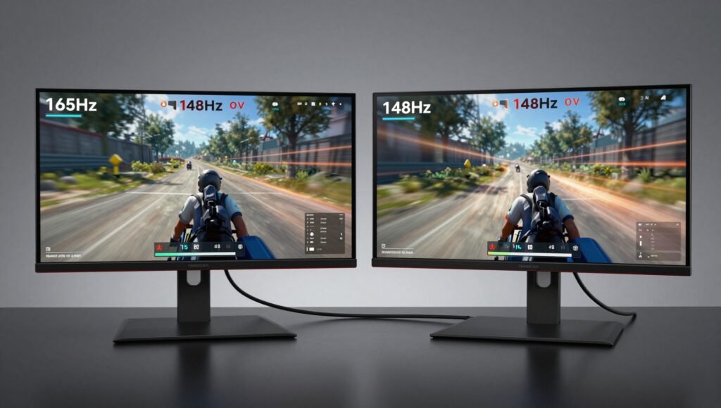 Do 165Hz gaming monitors make a difference compared to 144Hz in motion clarity test