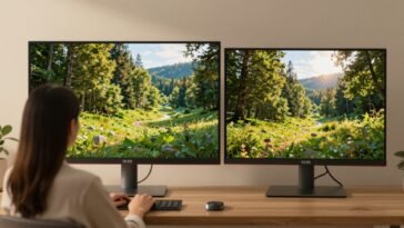 Which is better for my eyes, OLED or LCD comparison between two monitors